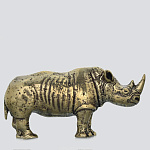 0025779/мал Бронза Статуэтка "НОСОРОГ" 1,6*3см (93801)