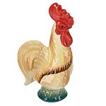 0070421 Гжель Скульптура  "ПЕТУШОК-ГРЕБЕШОК", в цвет