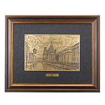 Офорт черно-белый "Санкт-Петербург. Храм Спас на крови" 25 x 32 см