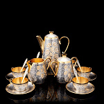 /40210002В99 Серебро 925 кофейный набор "Хмель" 1701,06