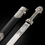 0068752/53-55см Оружие сувенирное КИНЖАЛ "ИРБИС"ножны металл/кожа