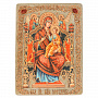 Икона из мореного дуба "Пресвятая Богородица Всецарица" 29х21 см, фотография 1. Интернет-магазин ЛАВКА ПОДАРКОВ
