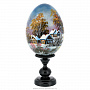 Пасхальное яйцо на подставке "Зима", фотография 3. Интернет-магазин ЛАВКА ПОДАРКОВ