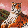 Картина янтарная "Тигр" 29х39 см, фотография 5. Интернет-магазин ЛАВКА ПОДАРКОВ