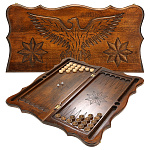 0039580/GU047 НАРДЫ резные "Орел 4" Ustyyan