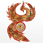 0027681  Хохлома ЧАСЫ "ЖАР-ПТИЦА" настенные 60*40см