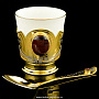 Кофейная пара (чашка, блюдце, ложка) Златоуст, фотография 4. Интернет-магазин ЛАВКА ПОДАРКОВ