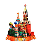 0033479 Сувенир МАГНИТ "ВИДЫ МОСКВЫ"  деревянный ок.7*9см