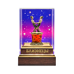 Статуэтка из янтаря и бронзы "Знак Зодиака Близнецы"