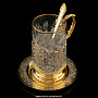 Чайный набор с подстаканником "Орнамент". Златоуст, фотография 2. Интернет-магазин ЛАВКА ПОДАРКОВ