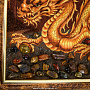 Картина янтарная "Огненный дракон" 30х40 см, фотография 3. Интернет-магазин ЛАВКА ПОДАРКОВ