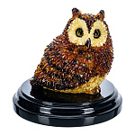 0090068-НП Скульптура из янтаря "СОВА" 19*17*15 см