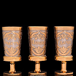  Златоуст НАБОР подарочный "ТРОЙКА ПОЖЕЛАНИЯ" 3 стопки в пенале. 0675