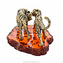 Статуэтка с янтарем "Тигры Саванна", фотография 4. Интернет-магазин ЛАВКА ПОДАРКОВ