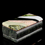 0053729/2001  Нат.камень ШКАТУЛКА 145*75*55