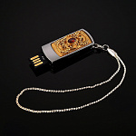 0044440 Златоуст ФЛЕШКА 8 Гб 1 шт ,позолота (триколор)