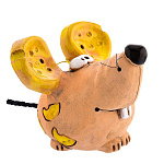 0051495 Керамика СИМВОЛ ГОДА 2020 Колокольчик КРЫСА "СЫРНЫЕ УШКИ"