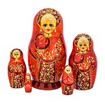 Матрешка "Русская красавица" 5 мест