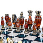 Шахматы с янтарными фигурами "Рыцарский турнир" 48х48 см, фотография 2. Интернет-магазин ЛАВКА ПОДАРКОВ