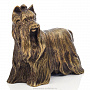 Бронзовая статуэтка собаки "Йоркширский терьер", фотография 2. Интернет-магазин ЛАВКА ПОДАРКОВ