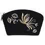 Косметичка "Птица". Черная с вышивкой, фотография 2. Интернет-магазин ЛАВКА ПОДАРКОВ