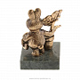 Бронзовая статуэтка "Кролик с подсолнухом", фотография 3. Интернет-магазин ЛАВКА ПОДАРКОВ