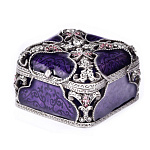 0025708 Традиции ФАБЕРЖЕ Сувенир-ШКАТУЛКА ФИОЛЕТОВАЯ  РС-0506