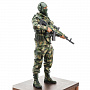 Деревянная резная скульптура "Солдат ССО с автоматом". Высота 93 см, фотография 11. Интернет-магазин ЛАВКА ПОДАРКОВ
