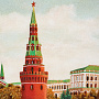 Картина янтарная "Большой Кремлевский дворец" 60х80 см, фотография 4. Интернет-магазин ЛАВКА ПОДАРКОВ
