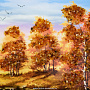 Картина янтарная "Пейзаж №26" 21х15 см, фотография 2. Интернет-магазин ЛАВКА ПОДАРКОВ