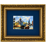 0069191 КАРТИНА Принт на холсте "ИСААКИЕВСКИЙ СОБОР" багет 30*25 см