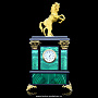 Часы каминные "Конь с попоной", фотография 1. Интернет-магазин ЛАВКА ПОДАРКОВ