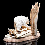 Скульптура из кости мамонта "Медведь на рыбалке", фотография 4. Интернет-магазин ЛАВКА ПОДАРКОВ