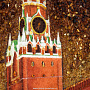 Картина янтарная "Москва. Спасская башня" 30х40 см, фотография 3. Интернет-магазин ЛАВКА ПОДАРКОВ
