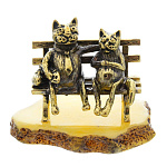 0045846/1097 Сувенир Коты Пара Сувенир (белый)