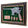 Панно "Пистолет Маузер со знаками ФСБ" 37х25 см, фотография 2. Интернет-магазин ЛАВКА ПОДАРКОВ