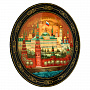 Тарелка-панно с художественной росписью "Московский Кремль", фотография 2. Интернет-магазин ЛАВКА ПОДАРКОВ