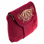 Сумка "Веер". Бордовая с золотой вышивкой, фотография 4. Интернет-магазин ЛАВКА ПОДАРКОВ