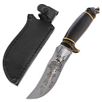 0066409 Оружие сувенирное Нож "Клык" с головой,литье, в шкатулке 