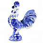 Статуэтка "Петух"  Гжель, фотография 1. Интернет-магазин ЛАВКА ПОДАРКОВ