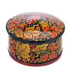 0070453 Хохлома Шкатулка (коробочка) мухомор 8*13см 