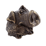 0080156 Бронза статуэтка Пятак 5*4,5*4