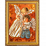 Картина янтарная "Ангелочки", фотография 1. Интернет-магазин ЛАВКА ПОДАРКОВ