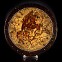 Панно из янтаря "Золотая рыбка" мозаичное, фотография 1. Интернет-магазин ЛАВКА ПОДАРКОВ