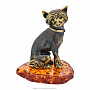 Статуэтка с янтарем "Собака Китайская Хохлатая", фотография 1. Интернет-магазин ЛАВКА ПОДАРКОВ