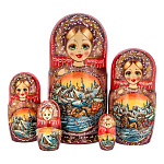 Матрешка "Тройка" 5 мест
