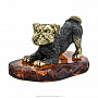 Статуэтка с янтарем "Собака Грифон", фотография 1. Интернет-магазин ЛАВКА ПОДАРКОВ