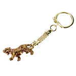 0068005 Сувенир БРЕЛОК "Тигр"  3,5см Бронза