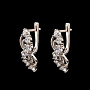 Серьги с фианитовыми вставками 6,95 гр. Серебро 925*, фотография 1. Интернет-магазин ЛАВКА ПОДАРКОВ