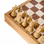Шахматы-шашки с деревянными фигурами 37х37 см, фотография 2. Интернет-магазин ЛАВКА ПОДАРКОВ